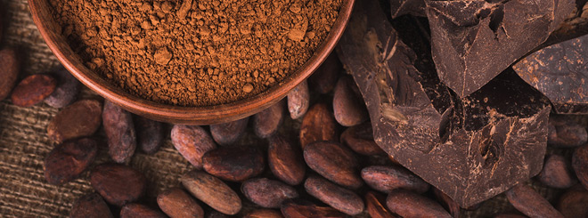 Chocolate and cacao beans